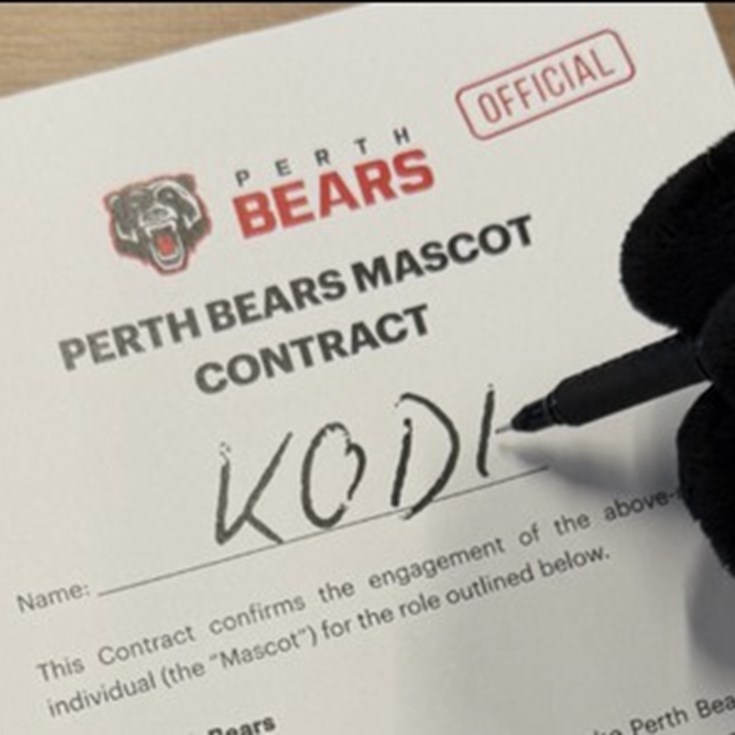 Welcoming 'Kodi': Perth Bears Unveil Mascot Name